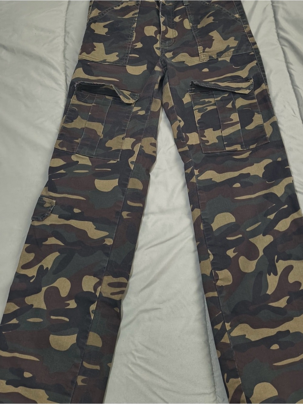 VIP Women's Camouflage Cargo Pants - Olive, Brown, Black